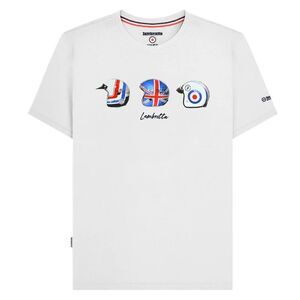 Lambretta Mens SS25 Helmet T-Shirt / White